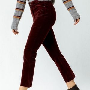 corduroy cropped pants